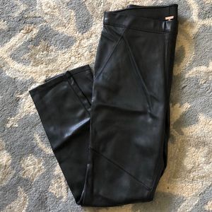 Free people skinny faux leather leggings size 28
